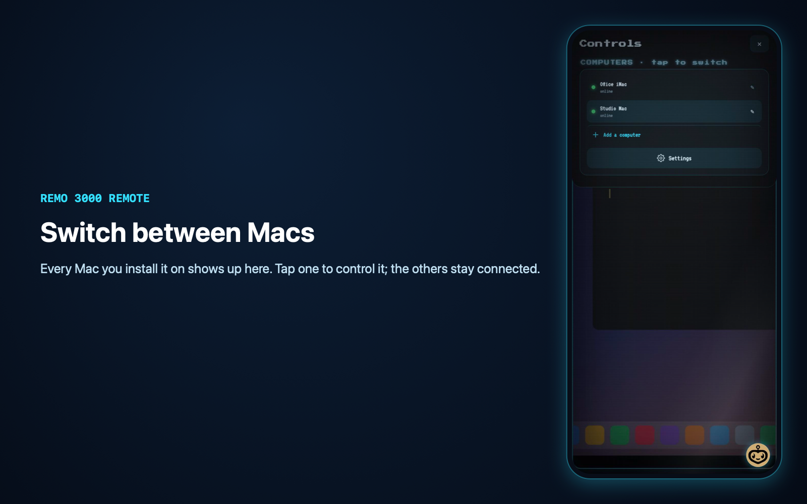 REMO 3000 Remote, screenshot 3